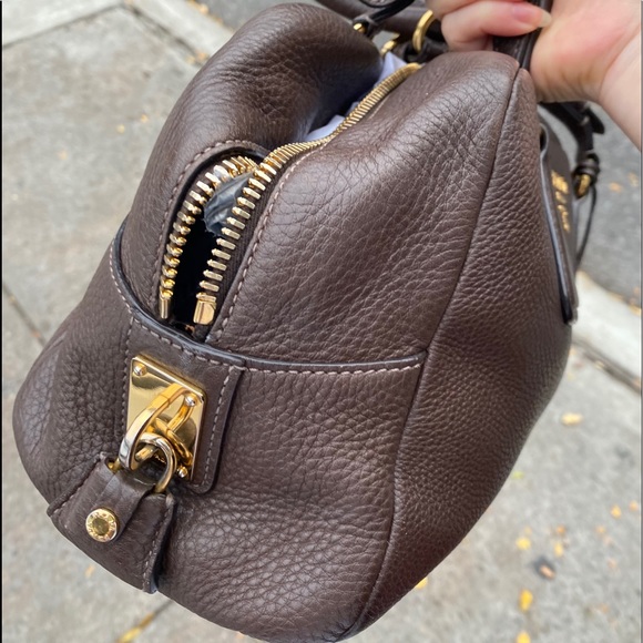 Auth PRADA Leather Satchels+Tag+Key+Cloche+Padlock - Picture 6 of 12